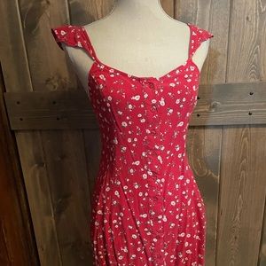 Mossimo Red Mini dress w/ Floral Prints